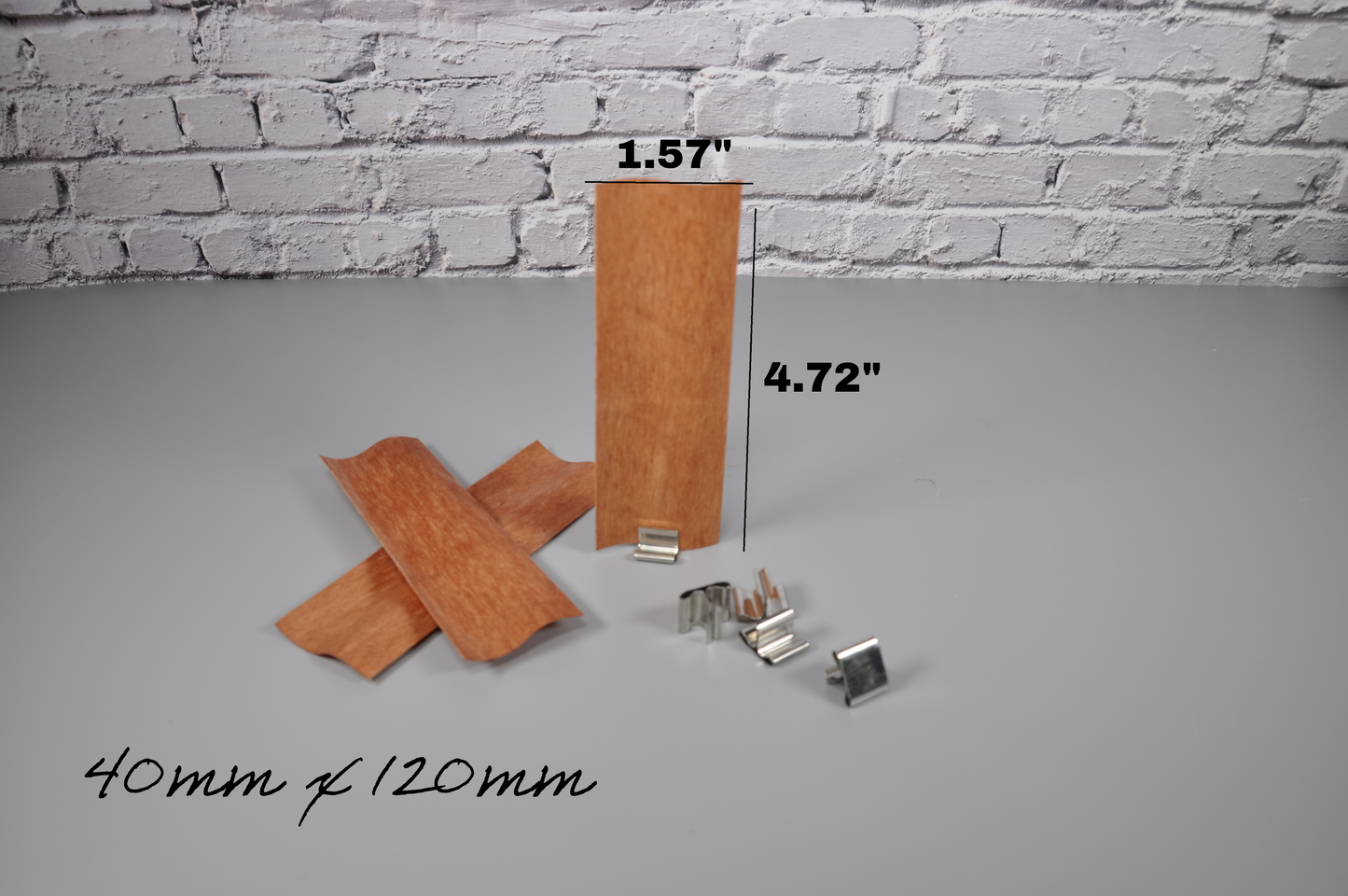 40mm Wooden Wavy S Candle Wicks