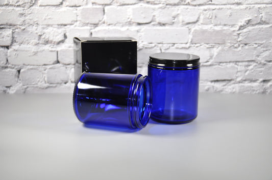 9-oz-mason-jar-blue-lid-candles-lotions-wholesale-jars-lids-bulk-jars-lids-wholesale-bulk-glass-vessels-containers-holders-3-scents-candles-miller-place-NY
