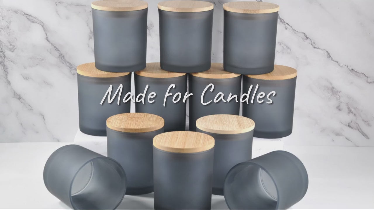 video-gray-empty-frosted-candle-glass-bamboo-lid-10oz-8oz-wholesale-jars-lids-wholesale-glass-bulk-jars-bulk-glass-candle-jars-candle-jars-bulk-grey-empty-candle-jars-candle-containers-candle-jars-wholesale-empty-candle-vessels-holders-containers