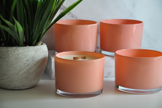 salmon-pink-peach-empty-candle-bowl-16oz-15oz-empty candle-glass-pink-peach-salmon-epitome-candle-bowl-3-scents-candles-ny-empty-candle-glass-decorative-bowls-candle-making-supplies-vessels-holders-containers-pink-peach-salmon-bowls-wholesale-jars-wholesale-jars-glass-lids