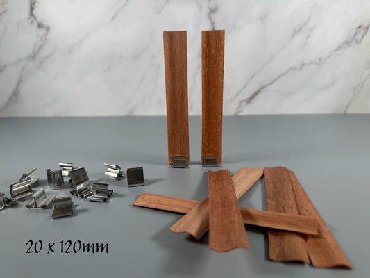 20mm Cherry Wooden Wavy S Candle Wick