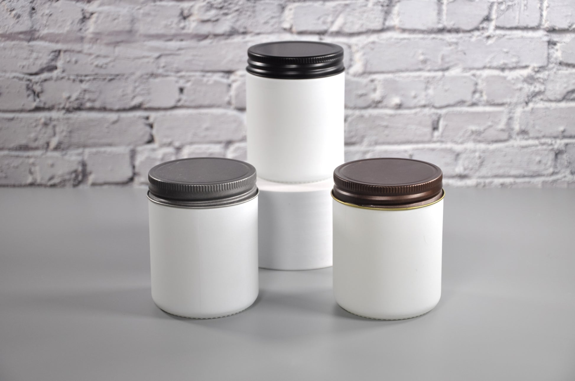 white_candle_jars_candle_jars_lids_Nomad_Jars_mason_jars_9oz_jars_candle_jars_bulk_empty_candle_jars_candle_vessels_3_scents_candles_NY_Miller_place_white_candle_glass