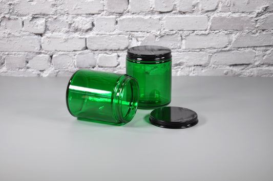 9-oz-mason-jar-green-lid-candles-lotions-wholesale-jars-lids-bulk-jars-lids-wholesale-bulk-glass-vessels-containers-holders-3-scents-candles-miller-place-NY - jars for lotions - spice jar - st patricks day