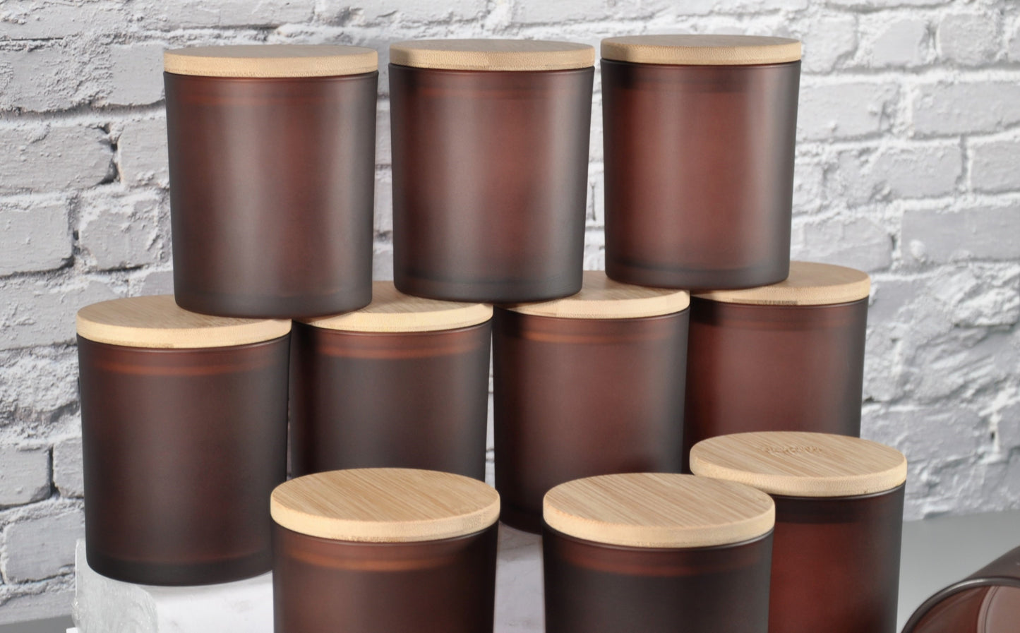 amber-brown-merlot-empty-10oz-8oz-frosted-candle-glass-bamboo-lid-candle-jars-wholesale-jars-lids-wholesale-glass-bulk-jars-bulk-glass-candle-jars-candle-jars-bulk-matte-brown-empty-candle-jars-candle-containers-candle-jars-wholesale-empty-candle-vessels-holders-containers