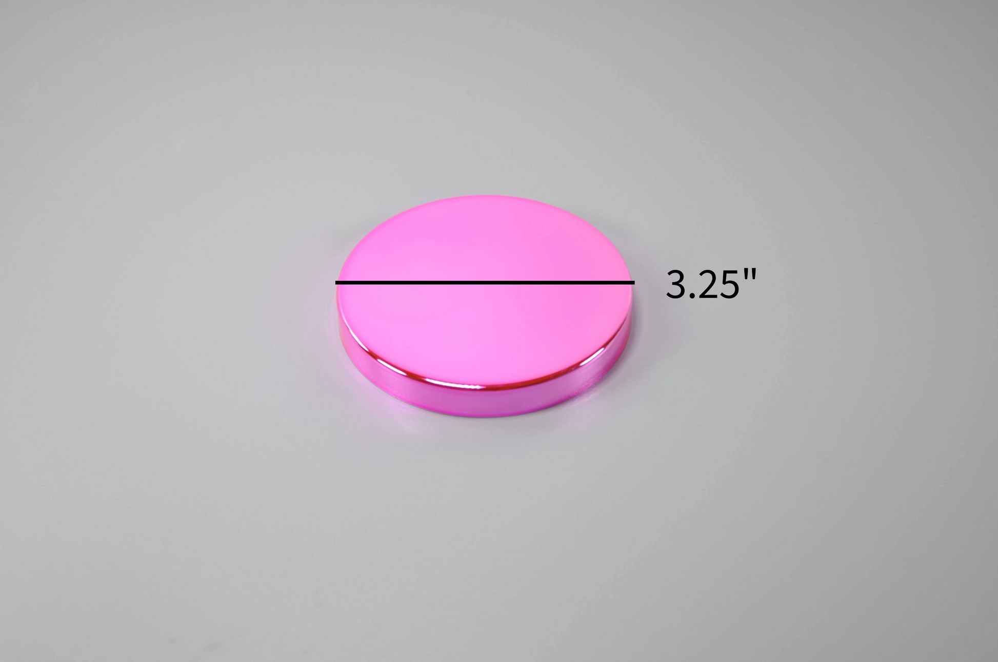 3.25" red electroplated slip cover iron lid for candle glass