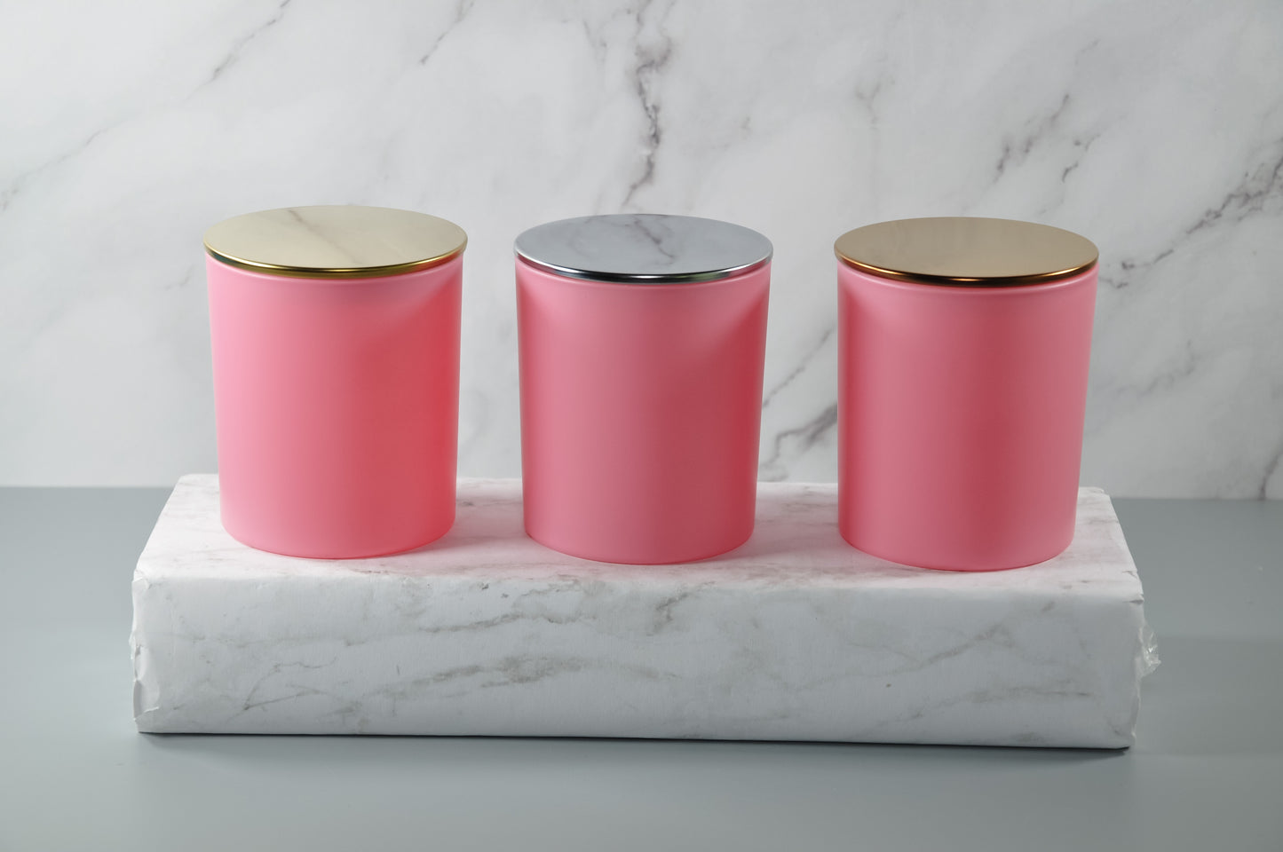 Matte Pink 10oz Candle Glass