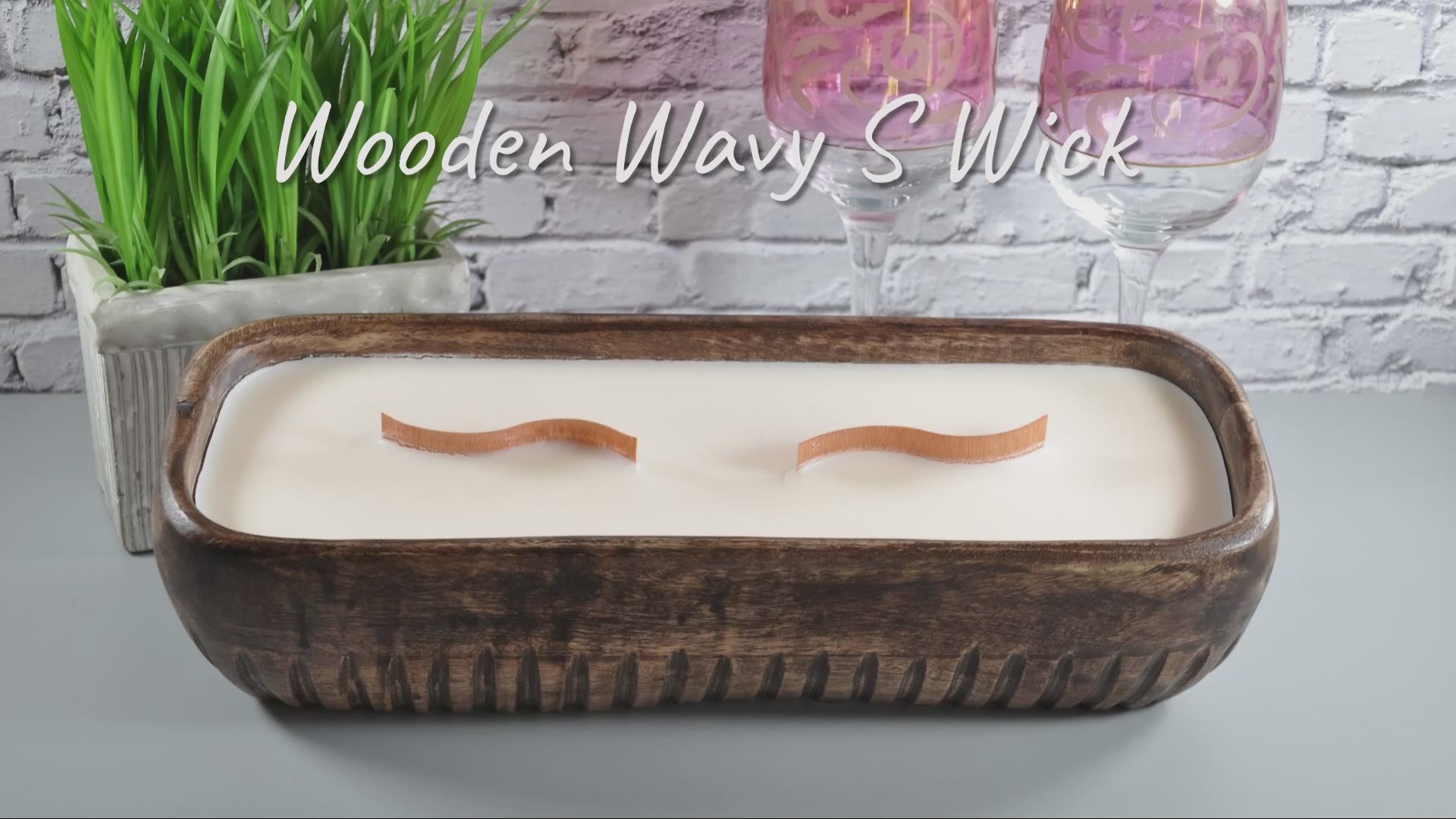 video for wood wicks by 3 scents candles, NY, large, xl wood s wicks for candles, bulk, wholesale, wood wicks, wooden wavy s wick 80mm