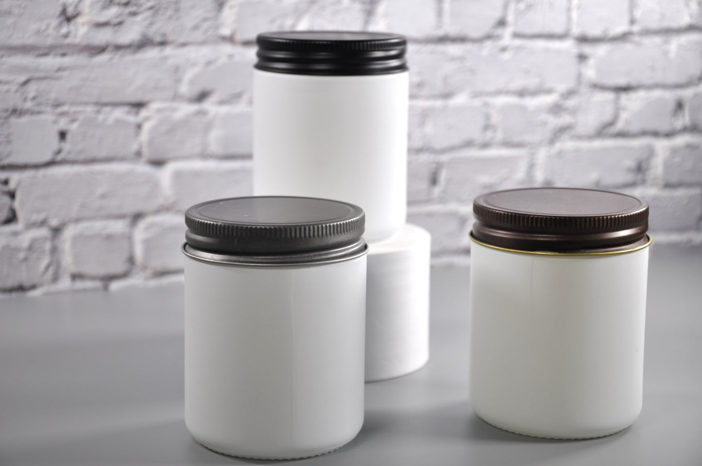 white_candle_jars_candle_jars_lids_Nomad_Jars_mason_jars_9oz_jars_candle_jars_bulk_empty_candle_jars_candle_vessels_3_scents_candles_NY_Miller_place_white_candle_glass