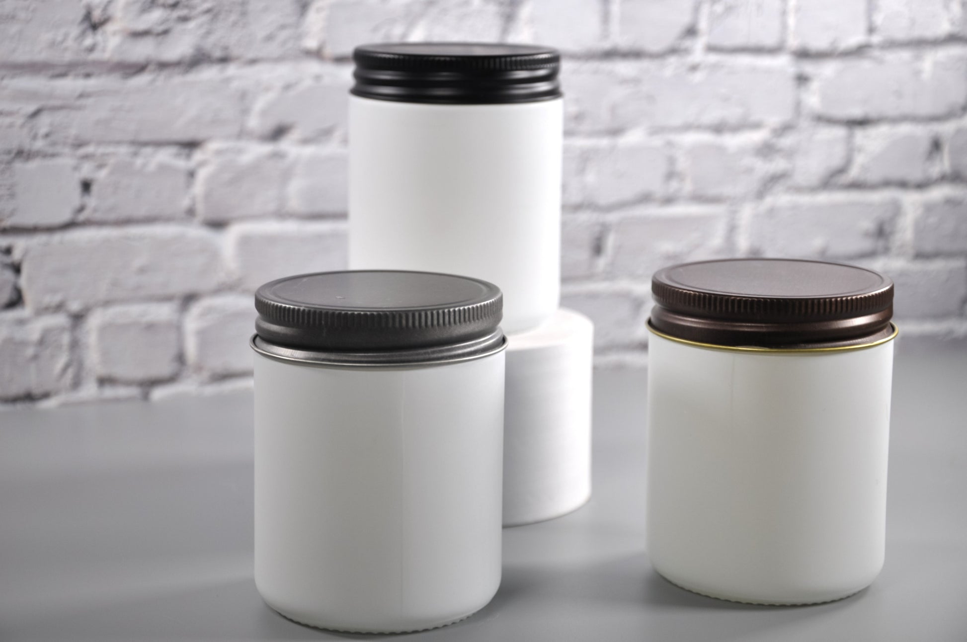 white_candle_jars_candle_jars_lids_Nomad_Jars_mason_jars_9oz_jars_candle_jars_bulk_empty_candle_jars_candle_vessels_3_scents_candles_NY_Miller_place_white_candle_glass