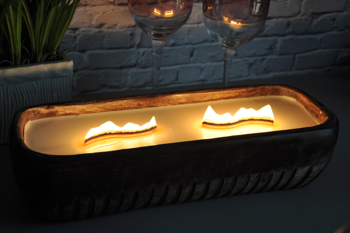 80mm Cherry Wooden Wavy S Candle Wicks